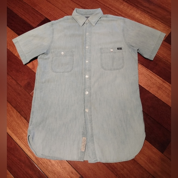POLO Ralph Lauren Naval Rescue Denim Chambray Light Short Sleeve Button up shirt - Picture 3 of 16